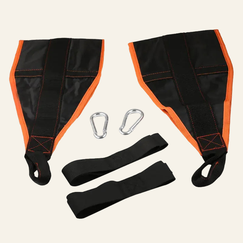 Fitness Hanging Ab Straps for Pull-Up Leg Raises (Pair)